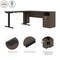 Bestar BESTAR Upstand 72W L-Shaped Electric Standing Desk in antigua 175852-000052 - alternate 4